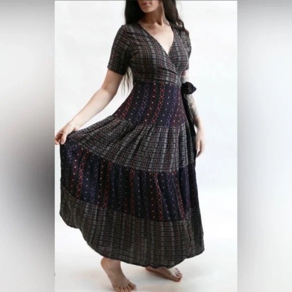 Ace&Jig Ellis dress in Mardi Gras/Calico, sz S - Picture 8 of 9